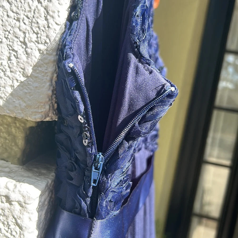 Formal Navy Blue dress size 16 - Picture 5 of 7